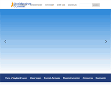 Tablet Screenshot of muziekcentrumschimmel.nl